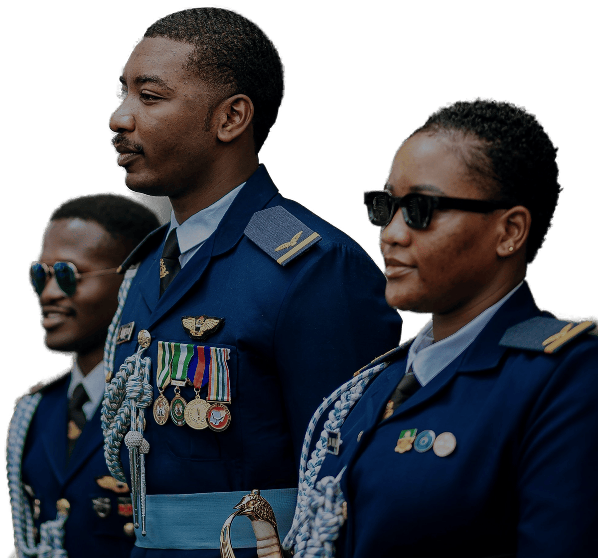 ACCTSLA-affiliated security personnel in ceremonial dress